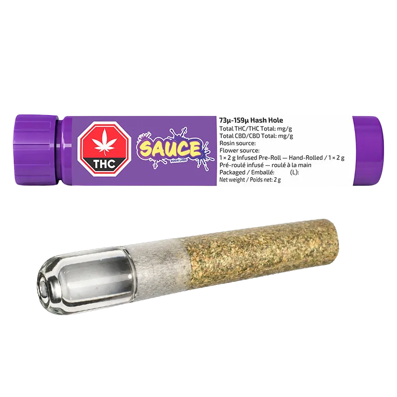 Sauce Rosin Labs 2 g Hash Hole Infused PR 1 x 2 g Pre-Rolls