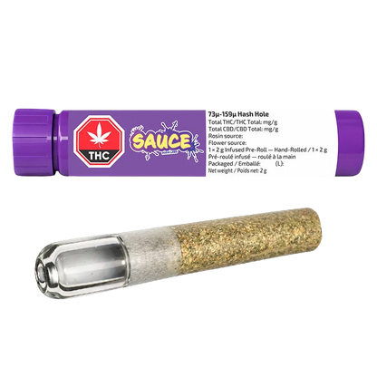 Sauce Rosin Labs 2 g Hash Hole Infused PR 1 x 2 g Pre-Rolls