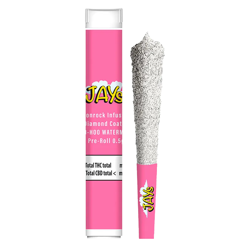Jays 0.5 g Moonrock Diamond Coated Woo-Hoo Watermelon Infused PR 1 x 0.5 g Pre-Rolls