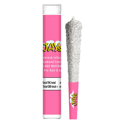 Jays 0.5 g Moonrock Diamond Coated Woo-Hoo Watermelon Infused PR 1 x 0.5 g Pre-Rolls