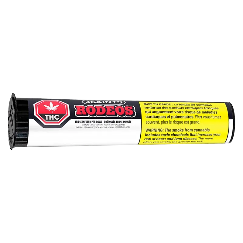 3Saints 1 g Rodeo Triple Infused PR 1 x 1 g Pre-Rolls