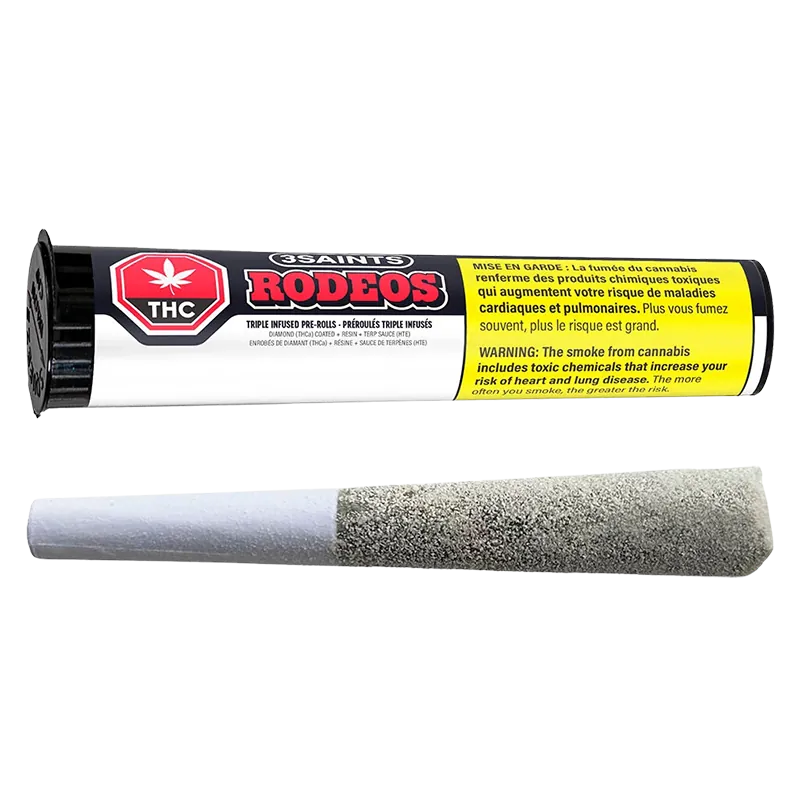 3Saints 1 g Rodeo Triple Infused PR 1 x 1 g Pre-Rolls