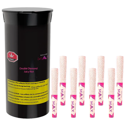 Weed Me Max 2.8 g Double Diamond Juicy Riot Infused PR 8 x 0.35 g Pre-Rolls