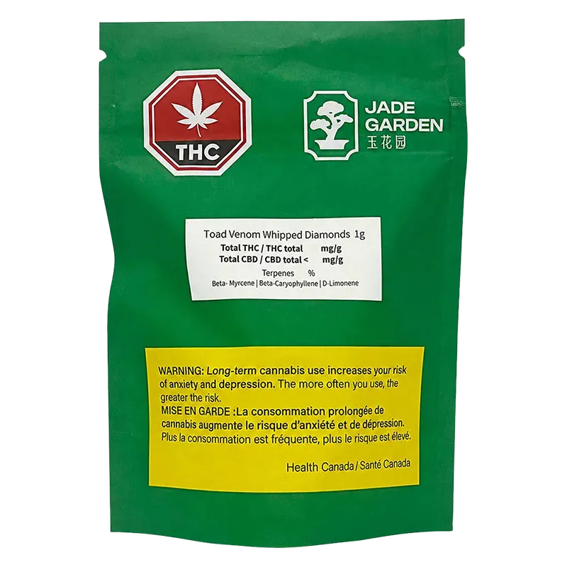 Jade Garden 1 g Toad Venom Whipped Diamonds Concentrates