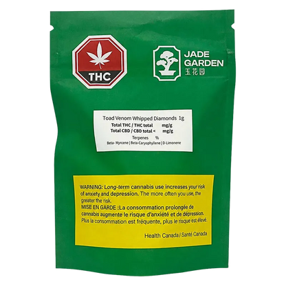 Jade Garden 1 g Toad Venom Whipped Diamonds Concentrates