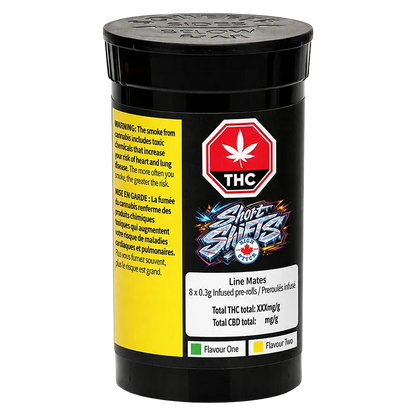 High Stick 2.4 g Short Shifts Linemates Infused PR 8 x 0.3 g Pre-Rolls