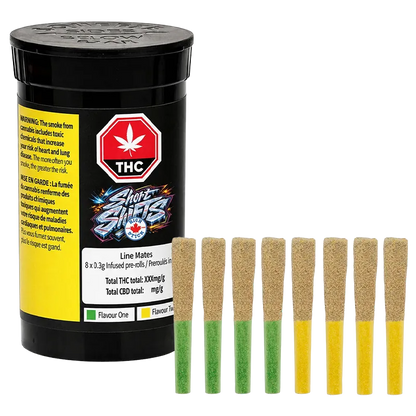 High Stick 2.4 g Short Shifts Linemates Infused PR 8 x 0.3 g Pre-Rolls