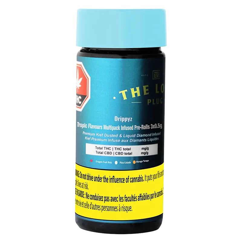 The Loud Plug 1.5 g Drippyz Tropic Flavours Multipack Infused PR 3 x 0.5 g Pre-Rolls
