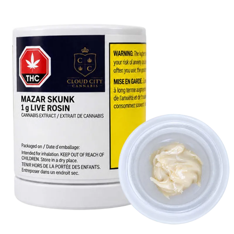Cloud City Cannabis 1 g Mazar Skunk Live Rosin Concentrates