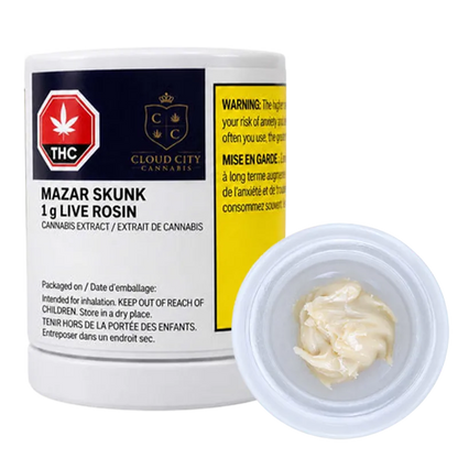 Cloud City Cannabis 1 g Mazar Skunk Live Rosin Concentrates