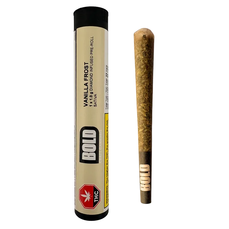 Bold 1 g Vanilla Frost Diamond Infused PR 1 x 1 g Pre-Rolls