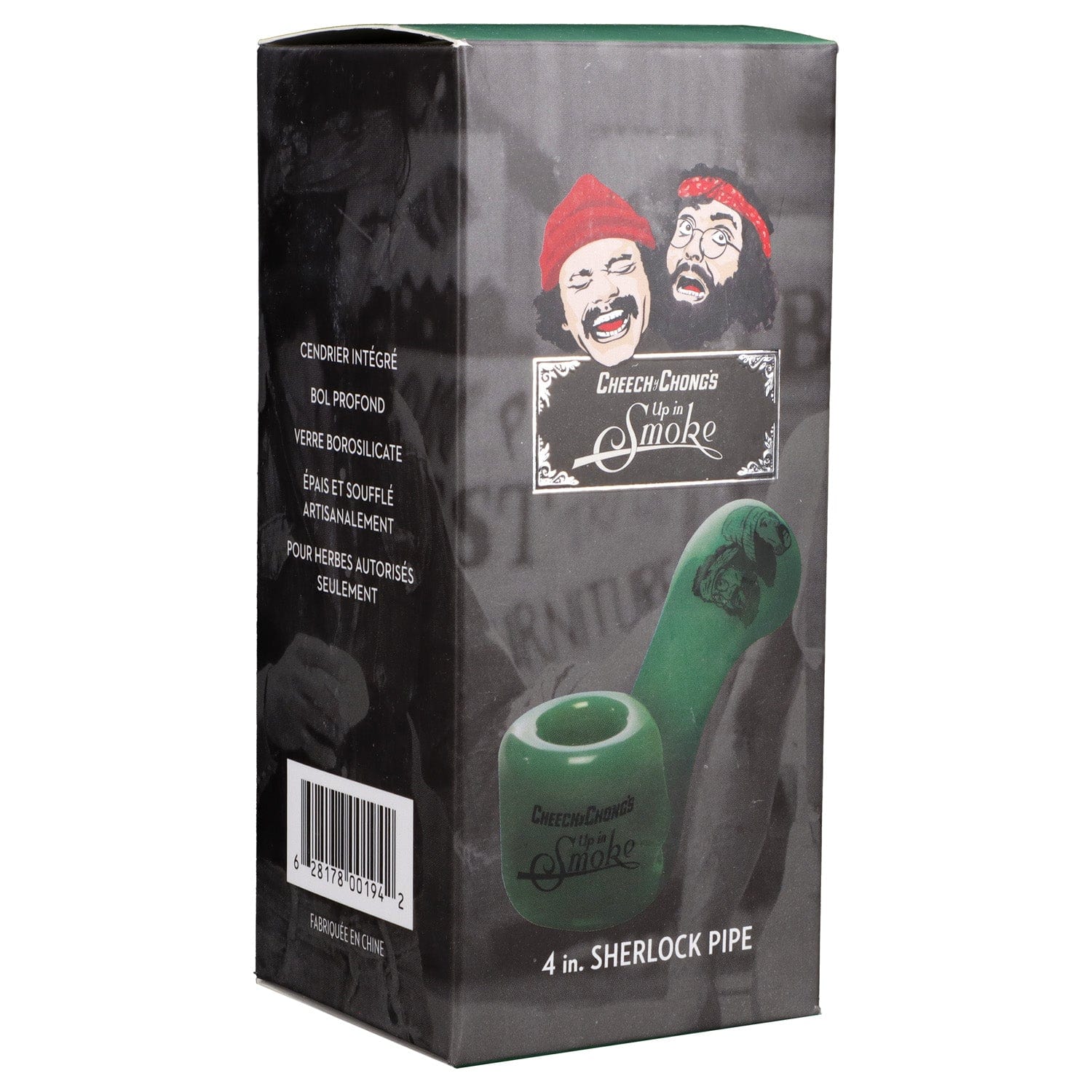Famous X Each Famous X Sherlock Pipe - Milky Jade Glass | Canna Cabana Handpipes