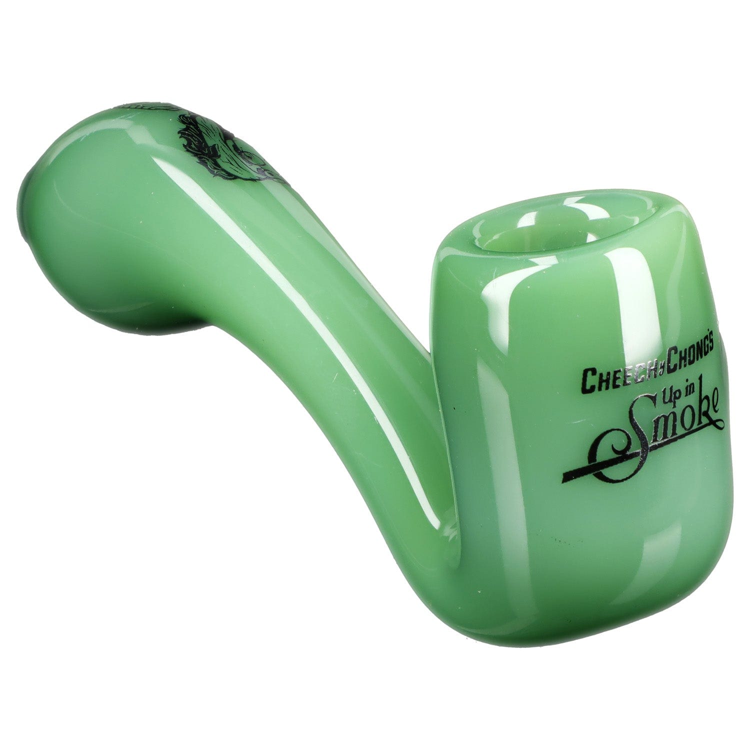 Famous X Each Famous X Sherlock Pipe - Milky Jade Glass | Canna Cabana Handpipes