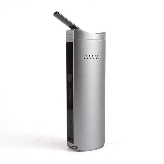 A sleek, silver Xvape Starry 3.0 Dry Herb Vaporizer is pictured in a front-facing, slightly angled studio shot.