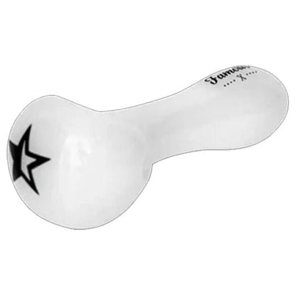 Famous X Each Famous X Handcrafted Glass Spoon Pipe Online - 4in. White Handpipes