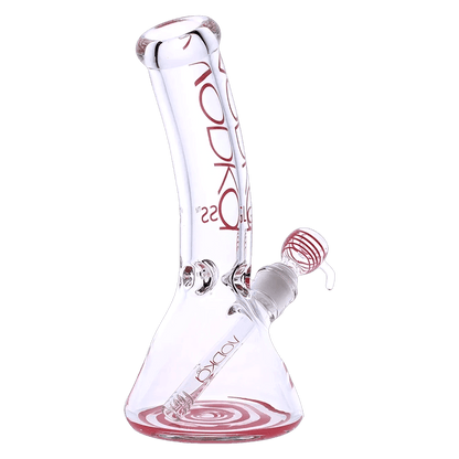 Vodka Each Vodka 9mm Bent Neck Water Pipe - Red - 12in. Bongs