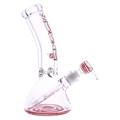 Vodka Each Vodka 9mm Bent Neck Water Pipe - Red - 12in. Bongs