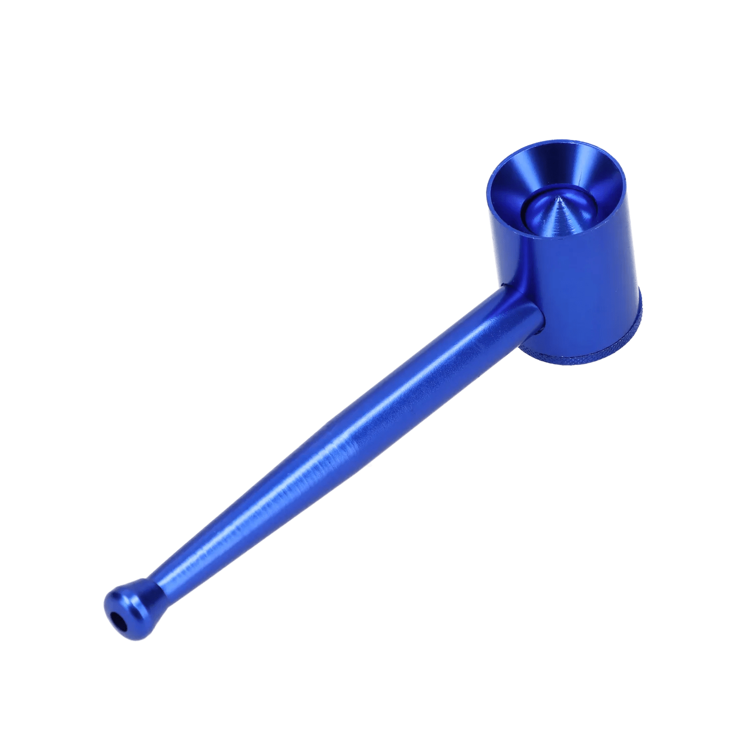 Valiant EACH Valiant Metal Pipe w/ Bottom Screw Bowl - Blue Handpipes