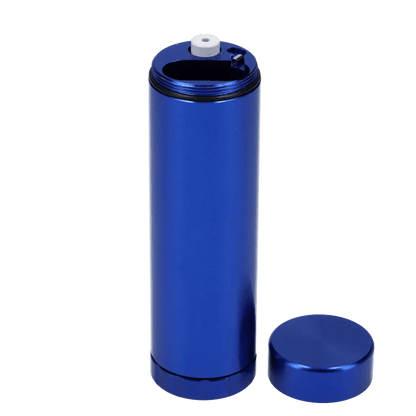 Valiant Each Valiant Aluminum Dugout w/ Grinder - Blue Handpipes