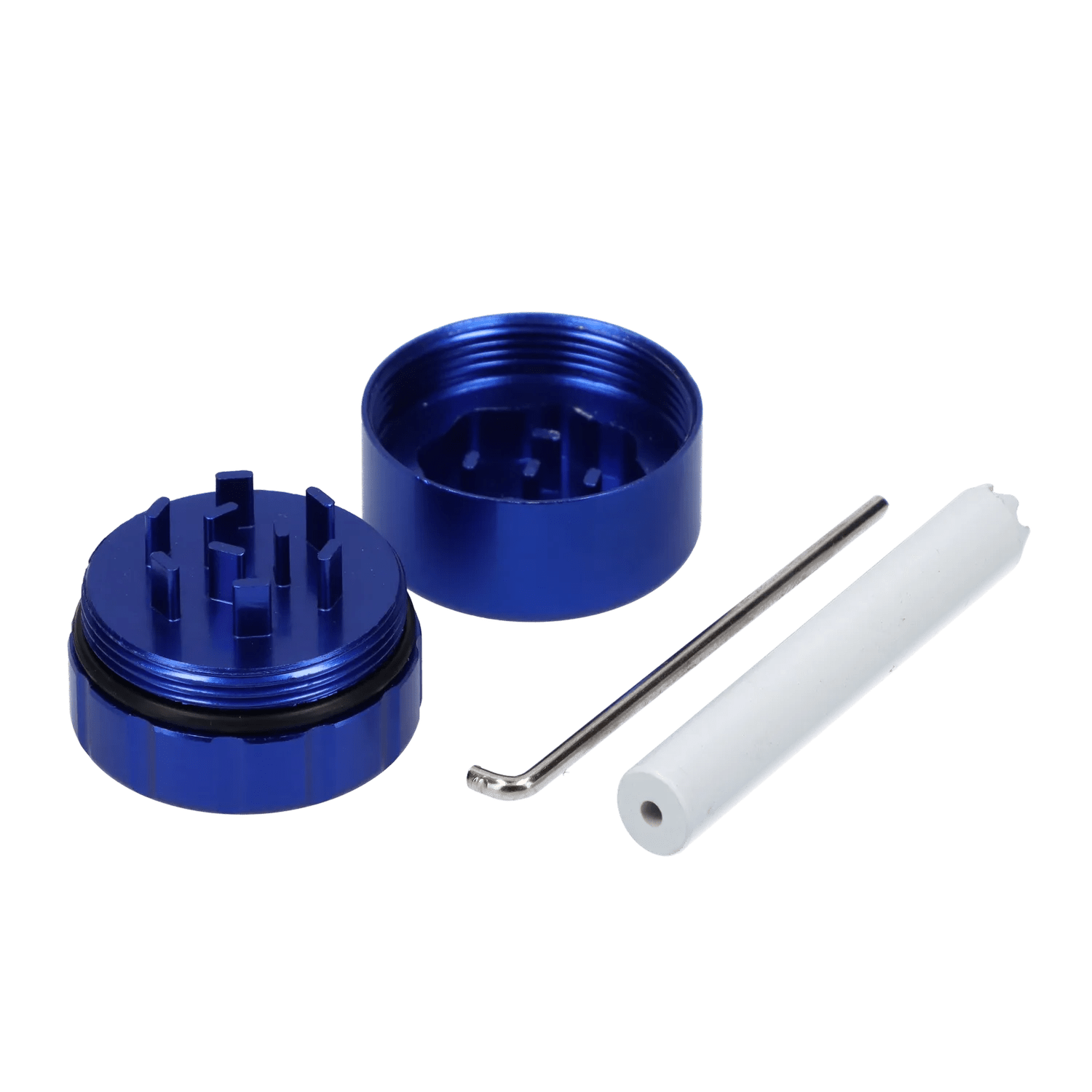 Valiant Each Valiant Aluminum Dugout w/ Grinder - Blue Handpipes