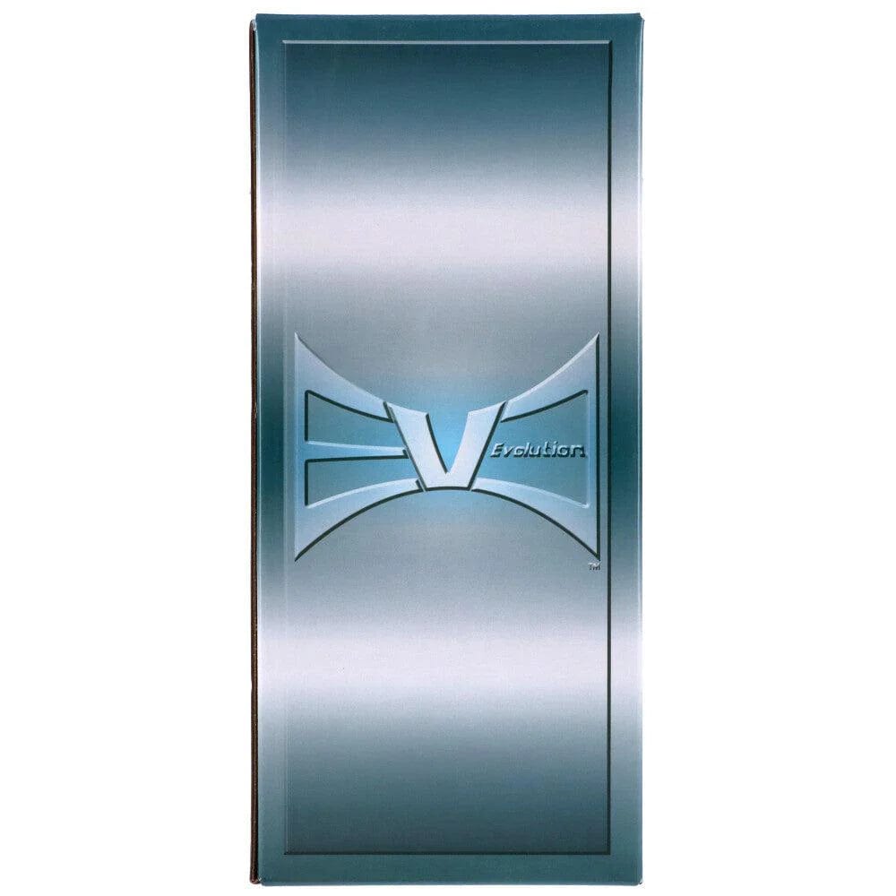 Front view of the Evolution Mist Black, showcasing its sleek, dark design against a neutral background.