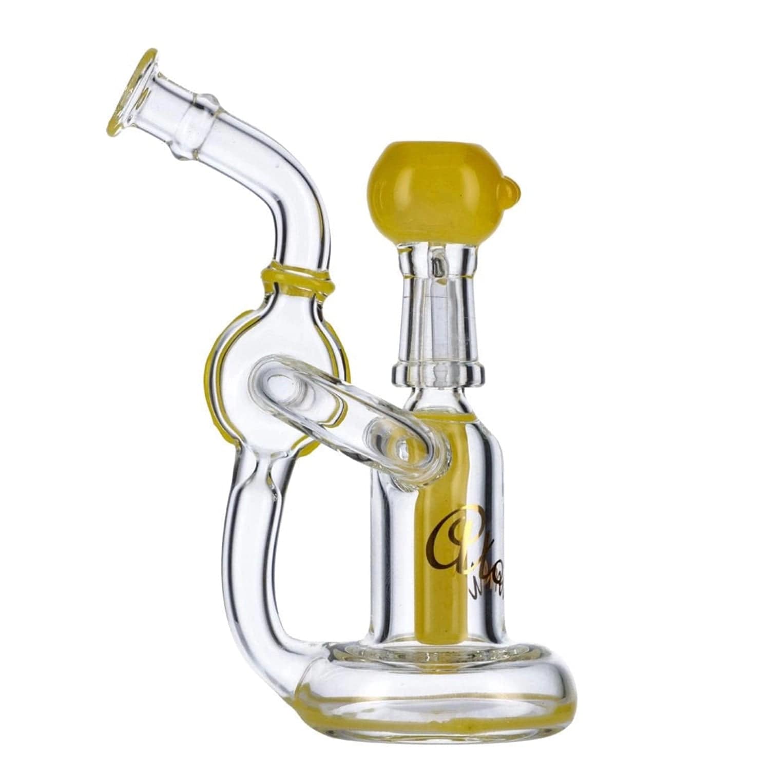 Atomik Each Atomik Picasso Recycler Dab Rig - Yellow Dab Rigs