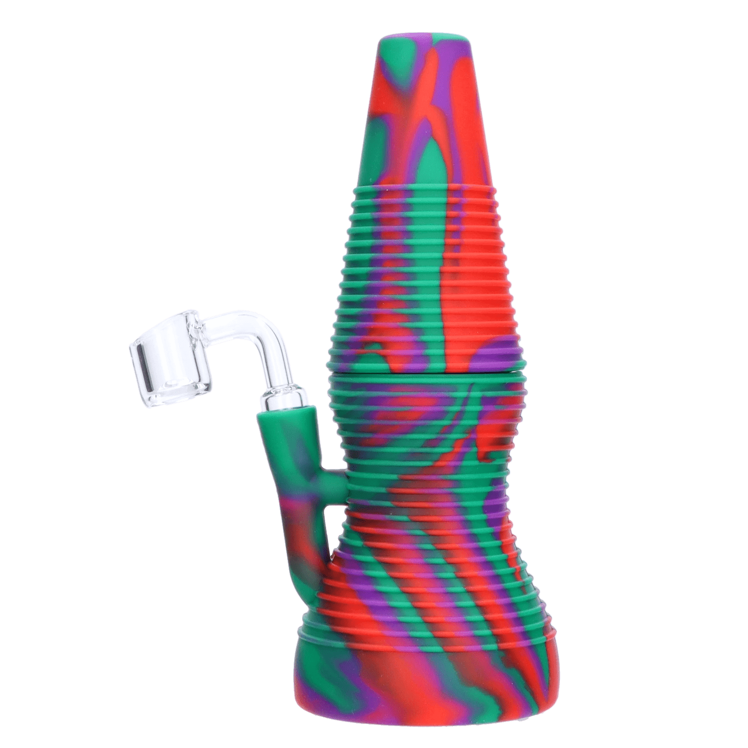 Valiant Each Valiant Silicone Dab Rig - Purple Green & Orange Dab Rigs