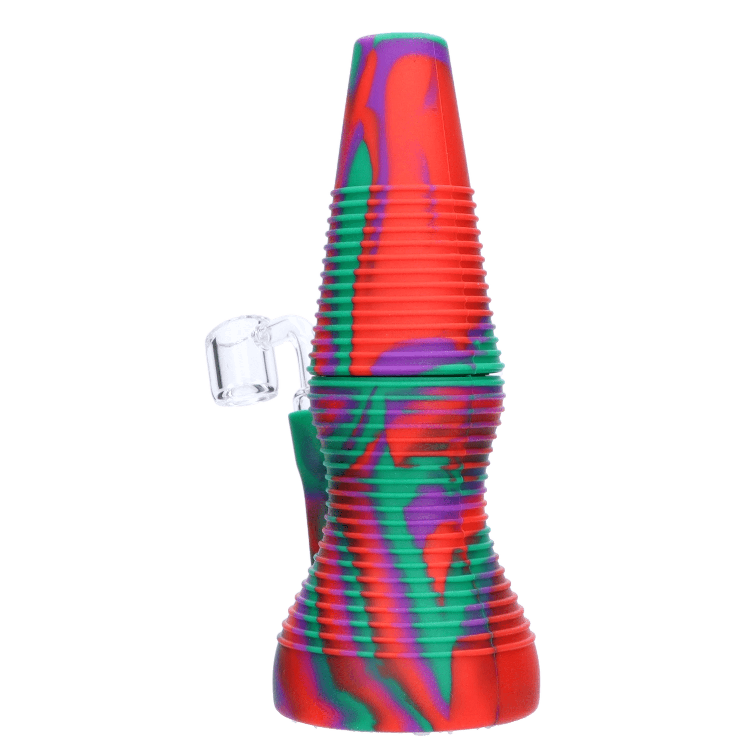 Valiant Each Valiant Silicone Dab Rig - Purple Green & Orange Dab Rigs