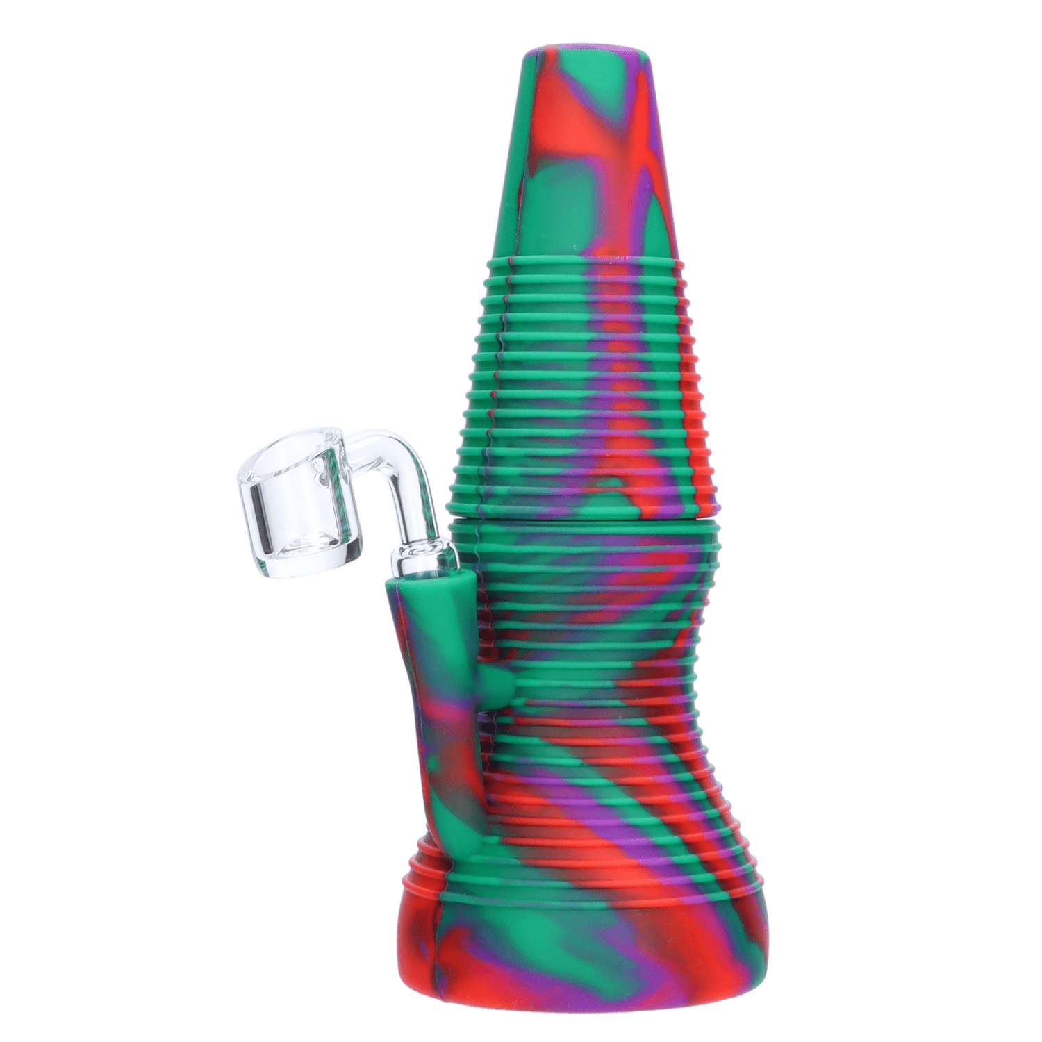 Valiant Each Valiant Silicone Dab Rig - Purple Green & Orange Dab Rigs