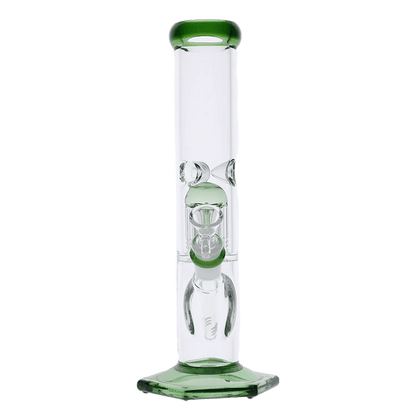 Valiant Each Valiant Hexagon Beaker w/ Tree Perc - Green - 12in. Bongs