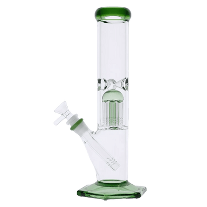 Valiant Each Valiant Hexagon Beaker w/ Tree Perc - Green - 12in. Bongs