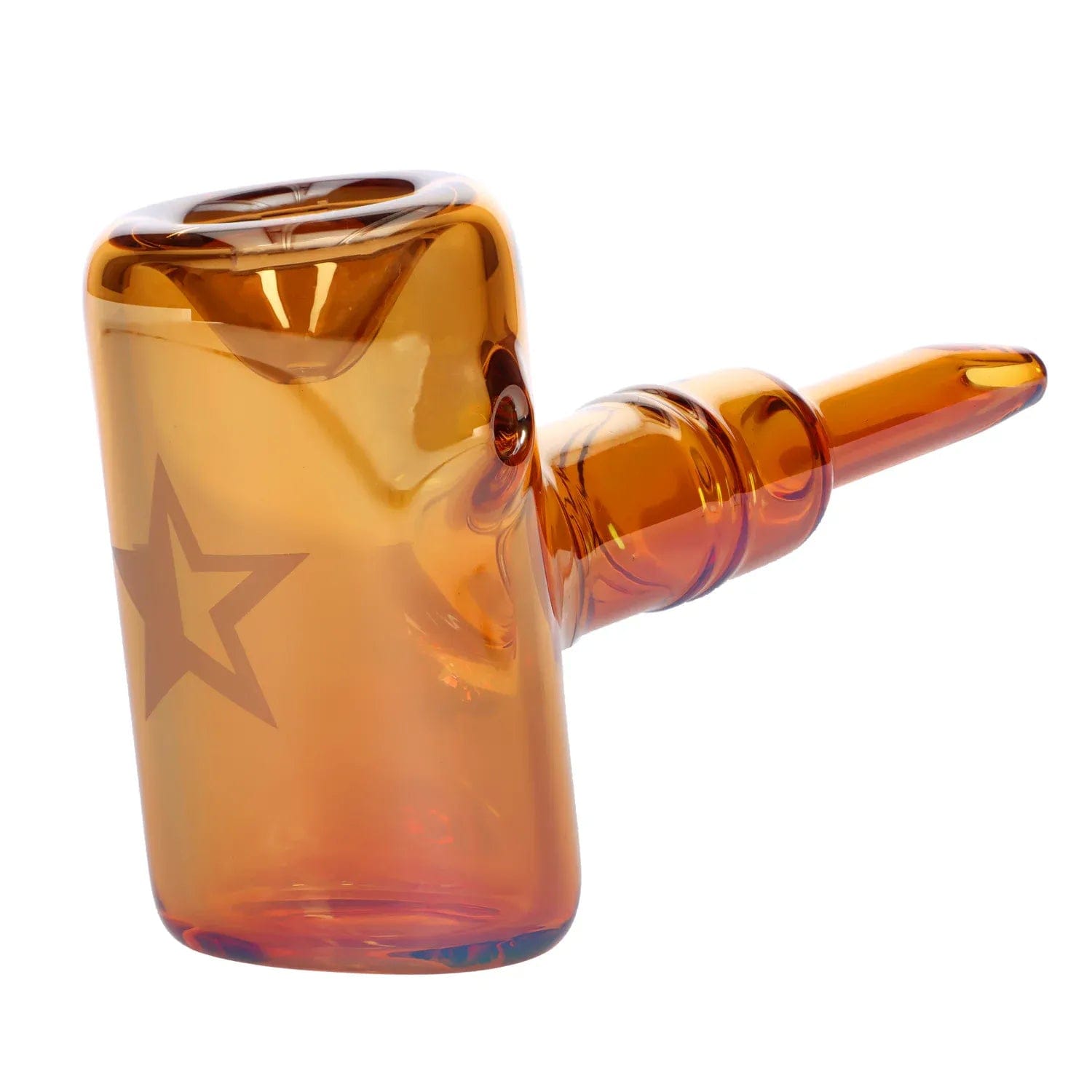 Famous Design Each Famous Design Lava Fumed Lrg Sherlock -Orange-5in. Handpipes