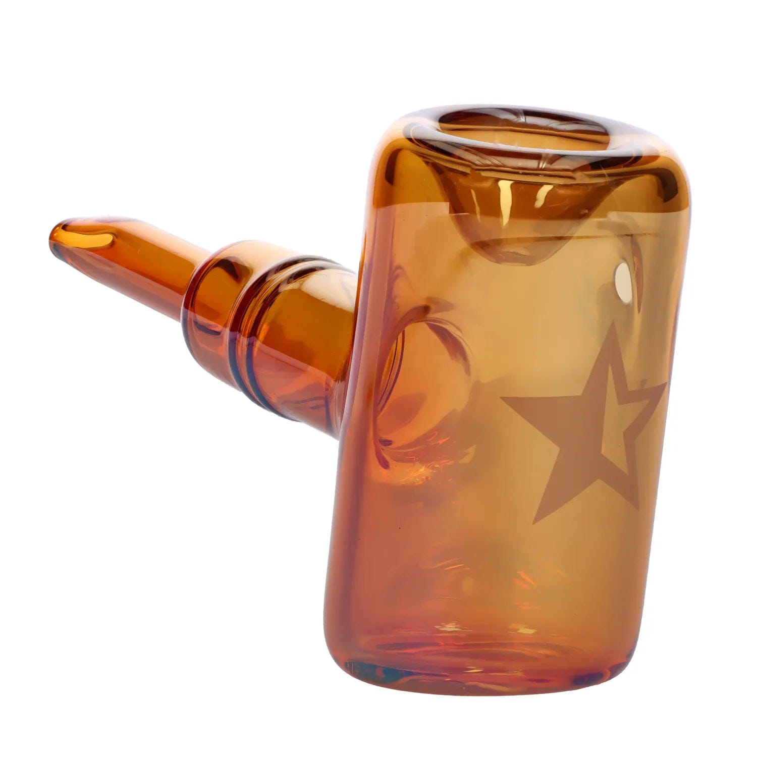 Famous Design Each Famous Design Lava Fumed Lrg Sherlock -Orange-5in. Handpipes