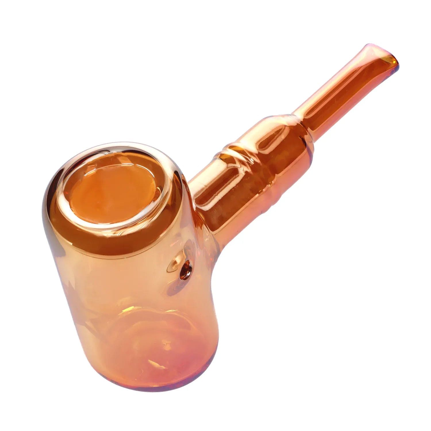 Famous Design Each Famous Design Lava Fumed Lrg Sherlock -Orange-5in. Handpipes