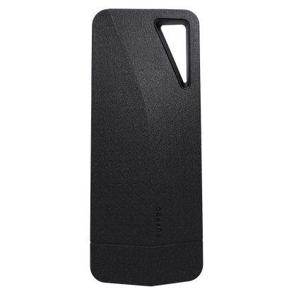 Front view of the Puffco Peak Pro - Pearl, displaying its sleek, compact design against a plain white background.