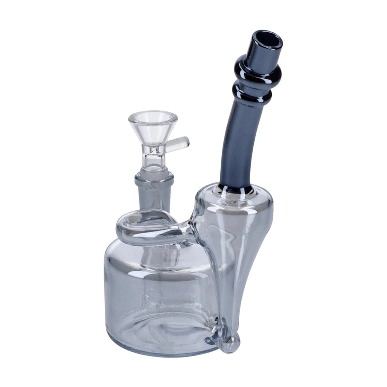 Valiant Each Electronic Painting Bubbler w/Bowl & Quartz-Smoke-6" Bongs