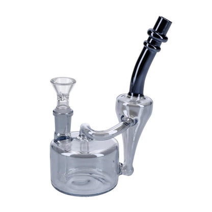 Valiant Each Electronic Painting Bubbler w/Bowl & Quartz-Smoke-6" Bongs