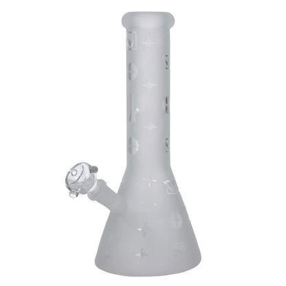 A studio shot of the 7-inch DHC Originals Stargazer Water Pipe, displaying a classic beaker shape with a clean, transparent design.