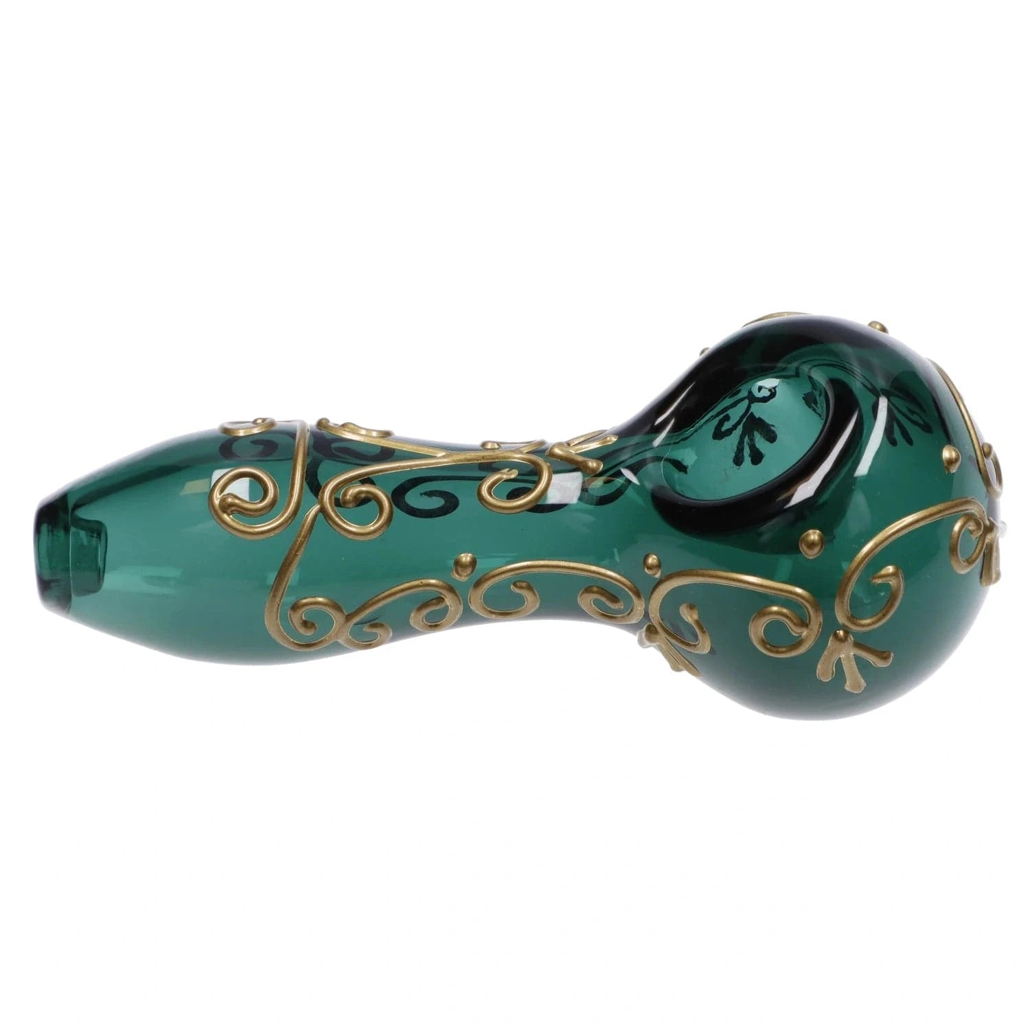 Valiant Each Valiant Golden Henna Spoon Pipe Teal | Canna Cabana Handpipes