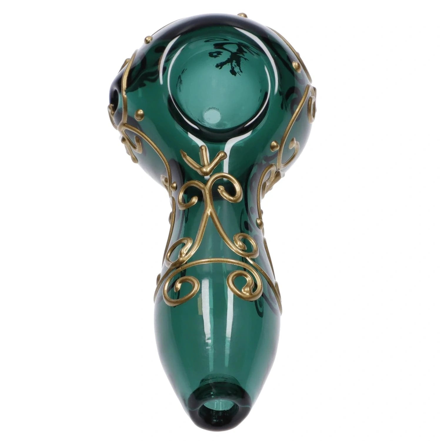 Valiant Each Valiant Golden Henna Spoon Pipe Teal | Canna Cabana Handpipes