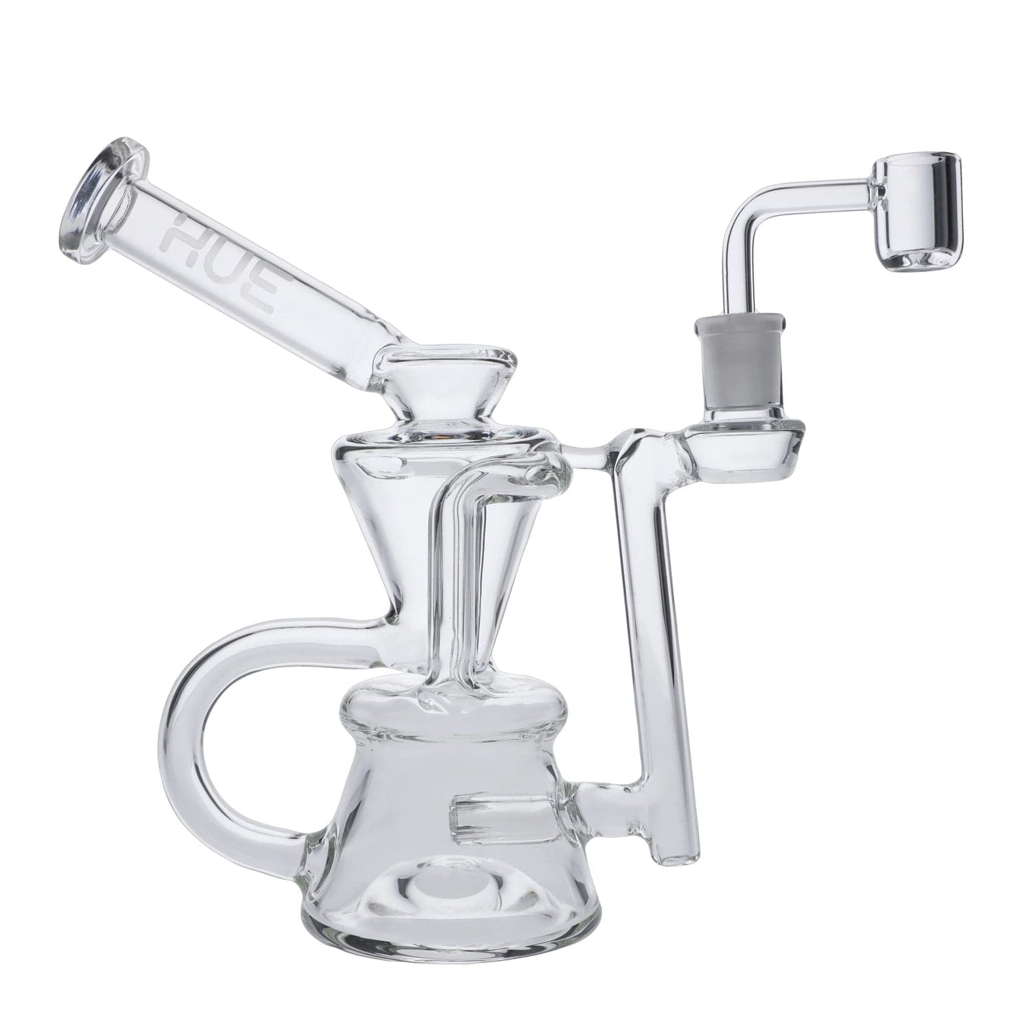 Hue Each Hue Hourglass Dab Rig Clear - 7.5" Dab Rigs