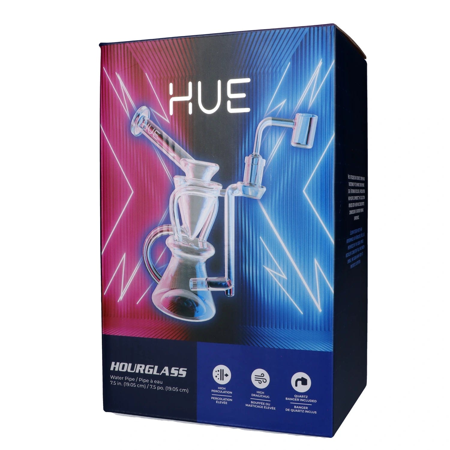 Hue Each Hue Hourglass Dab Rig Clear - 7.5" Dab Rigs