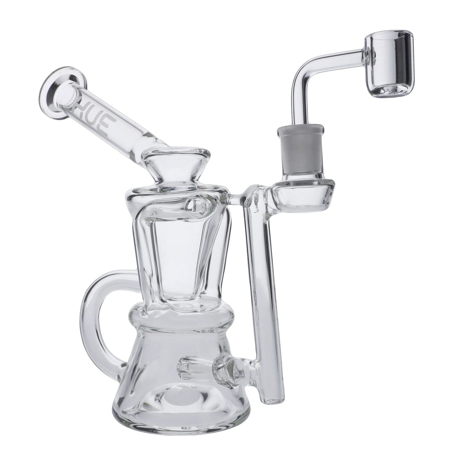 Hue Each Hue Hourglass Dab Rig Clear - 7.5" Dab Rigs