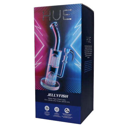 Hue Each Hue Jellyfish Water Pipe Clear - 13" Bongs