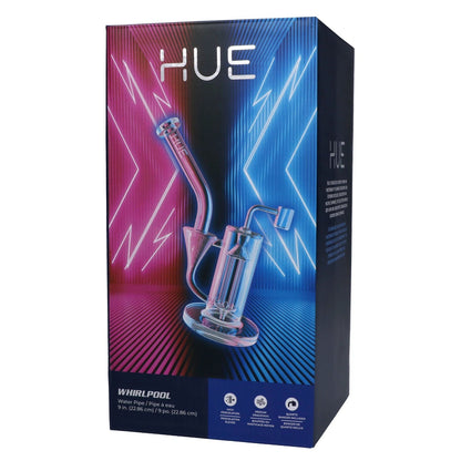 Hue Each Hue Whirlpool Dab Rig Clear - 9" Dab Rigs