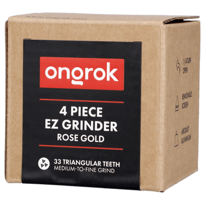 Ongrok EACH Ongrok 4 Piece EZ Open Grinder 2.0 - Rose Gold Accessories