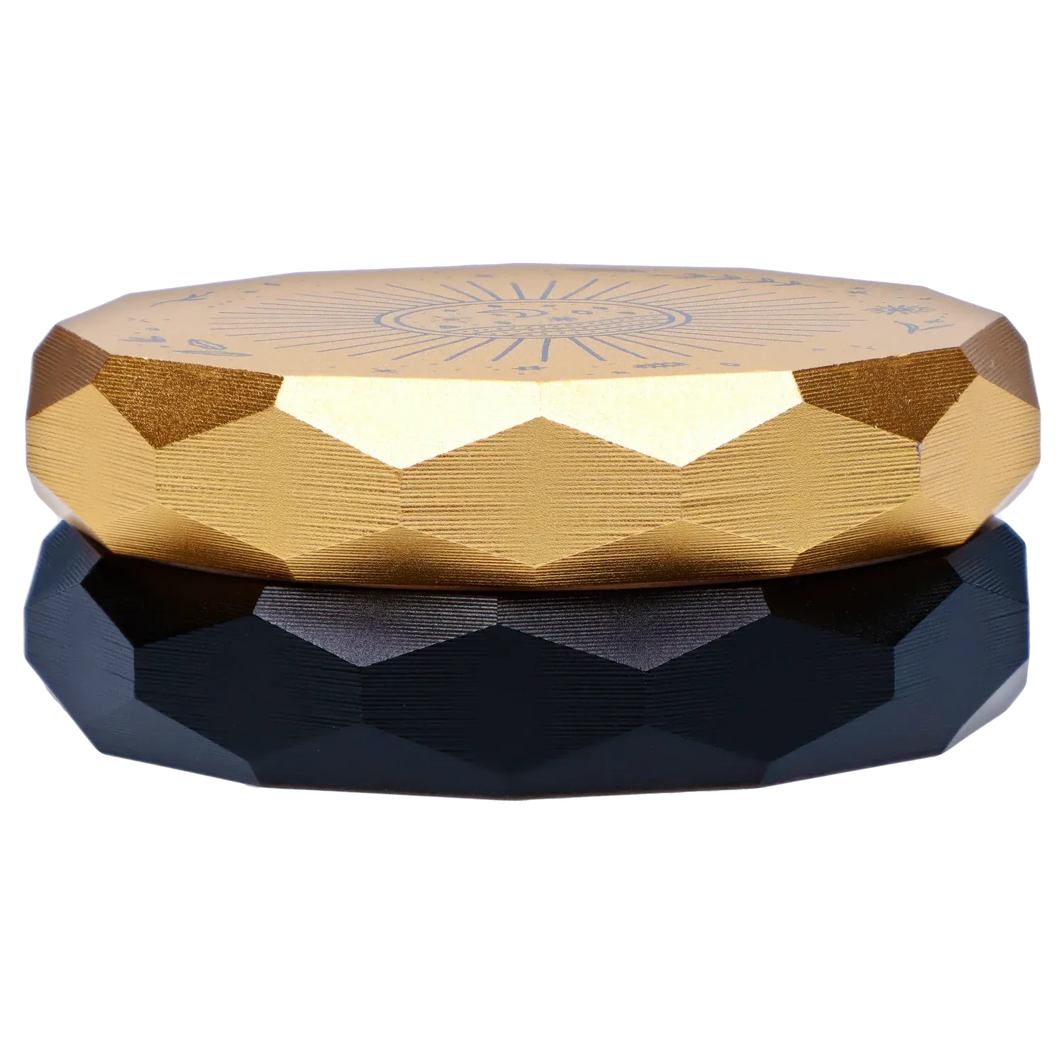 Famous Design EACH Astral Power Aluminum 2-Stage Grinder - Black & Gold Accessories