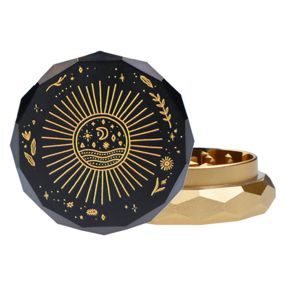 Famous Design EACH Astral Power Aluminum 2-Stage Grinder - Black & Gold Accessories