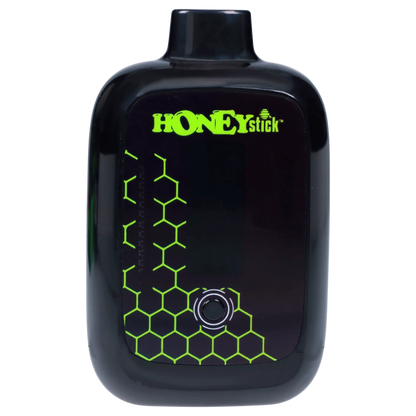 Front view of the Honeystick Duo Variable Voltage Plus, showing a sleek, black cylindrical device against a plain white background.