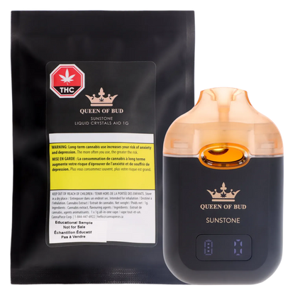 Queen of Bud 1 g Sunstone Liquid Crystals Disposable Vape Vapes